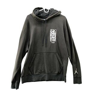 Jordan Zion Williamson Hoodie Mens L Black Lets Dance Faded Black Pullover